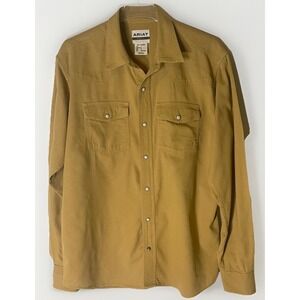 ARIAT Men's Western Style Pearl Snap Shirt Long Sleeve Snap Front Size L